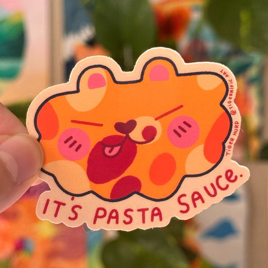 Pasta Sauce Cat Sticker