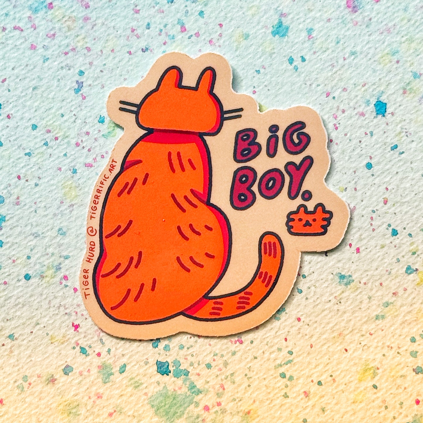 Big Boy Cat Sticker